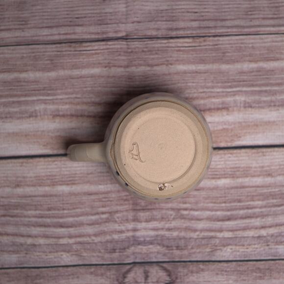 Set of 2 Hand-Thrown Pottery Coffee Mugs “Park 5” Design, Signed RS, Cottagecore - Picture 7 of 16